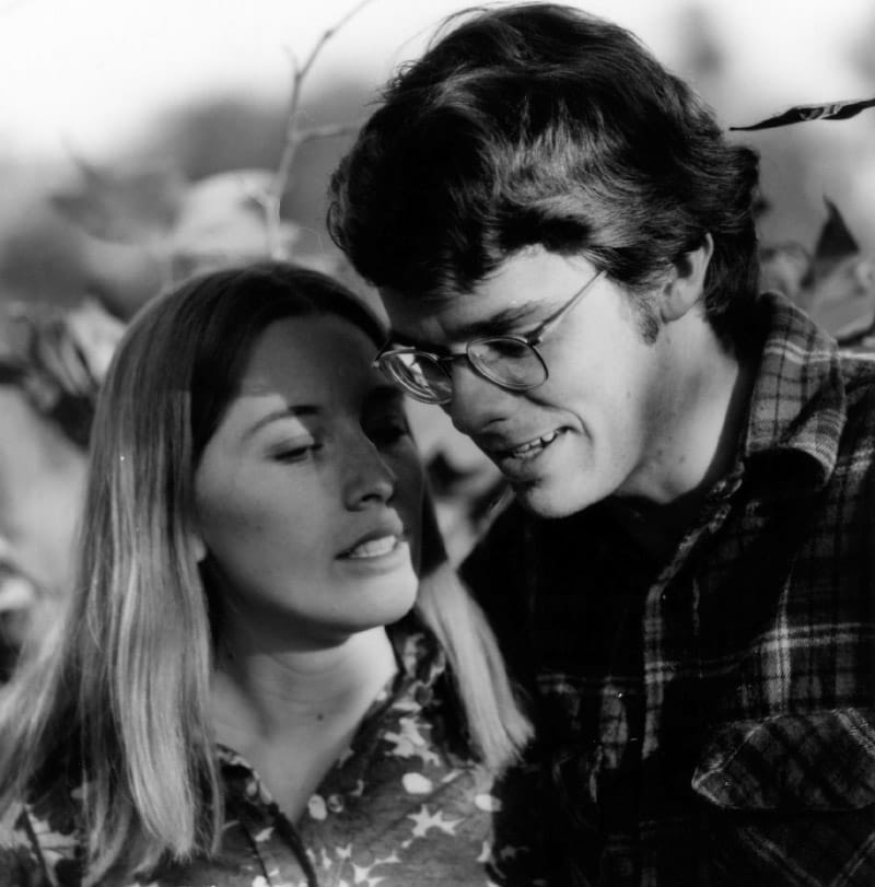 Dr. Daniel Gibbs (right) with his wife, Lois Seed, during their senior year of college in California. They got married on June 16, 1973, one week after graduation. (Photo courtesy of Dr. Daniel Gibbs)