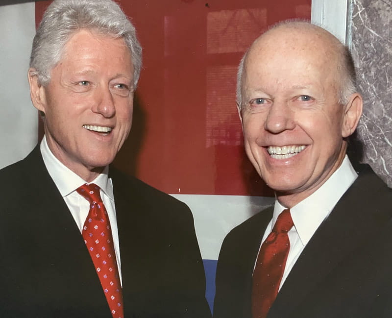 Cass Wheeler and former President Bill Clinton. (Photo courtesy of the Wheeler family)