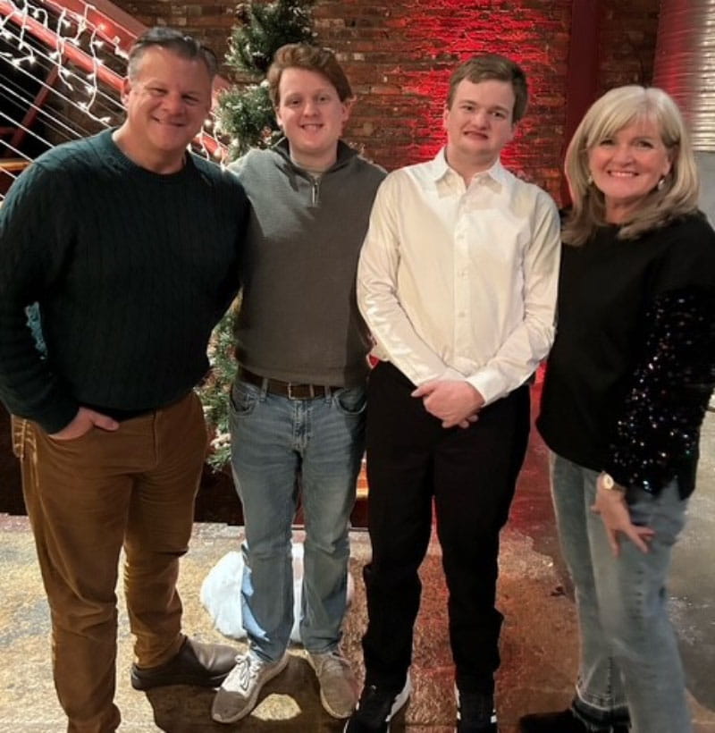 From left: Dr. Daniel Croley, sons Jeff and Jack and wife Beth (Photo courtesy of Beth Croley)