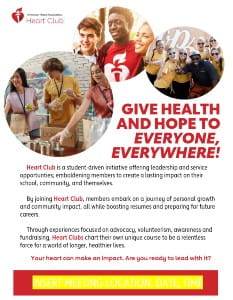 Heart Club Customizable Flyer thumbnail
