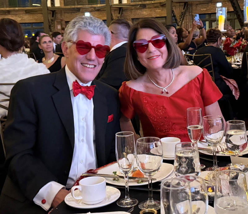 Lee and Valerie Shapiro at the 2025 Chicago Heart Ball. (Photo courtesy of Lee Shapiro)