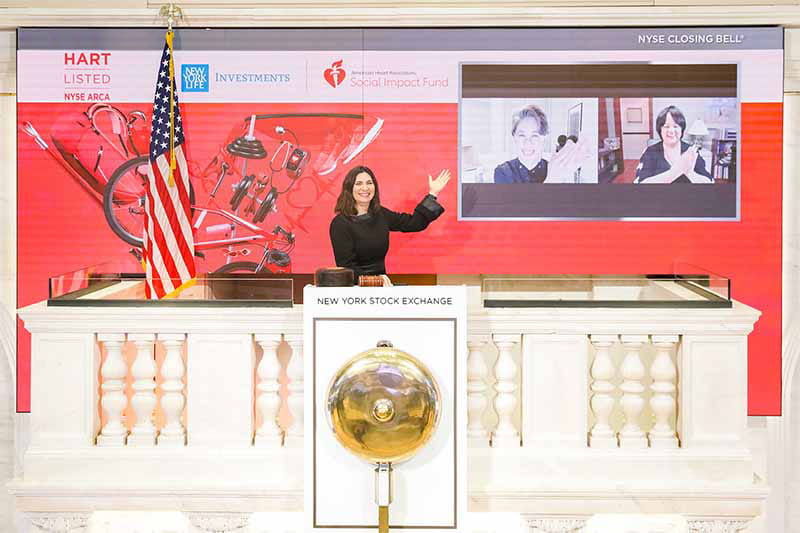 Virtual closing of the bell, New York Stock Exchange President Stacey Cunningham joined Yie-Hsin Hung, CEO of New York Life Investment Management, and Dr. Regina Benjamin
