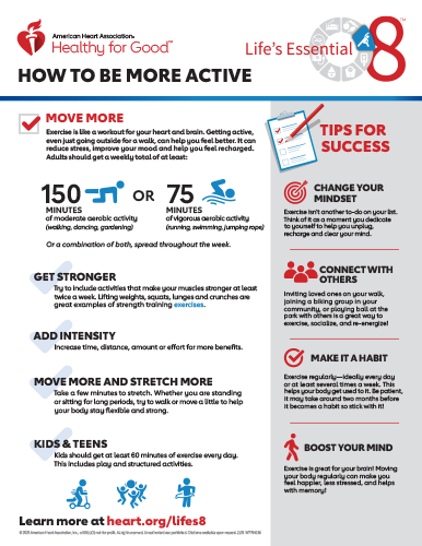 How to be More Active Fact Sheet